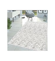 Rovigo Home Dijital Baskı Yıkanabilir Kaymaz Taban Salon Halısı RVG1394-HT731 80x200 cm (Beyaz)