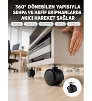 Sehpa ve Ekipmanlar İçin 4 cm Kilitsiz Ayak Tekli