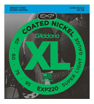 Daddario Exp220 Bass Gitar Tel Seti, 40-95, Coated Nickel, Super Light