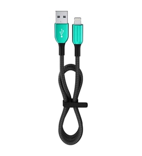 12 Watt 2.4A Usb-A To Lightning 1.2M Hızlı Şarj Kablosu Yeşil FC35