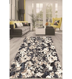 Dijital Kaymaz Taban Yıkanabilir Modern Renkli Salon Halısı Mutfak Halısı Yolluk ND-HT-375 (Çok Renkli)