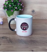 Love Yourself Kupa Bardak Sihirli Fotoğraflı Motto