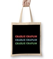 Charlie Chaplin Quotes Art Gift - Vintage Retro Style Bez Çanta Uzun Saplı