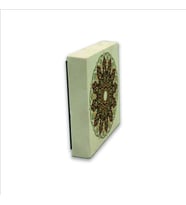 Rumi Desen Baskılı Doğaltaş  Magnet(KD-058)Buzdolabı Süsü