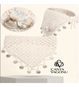Bohem El Örgüsü Pullu Bandana & Boyun Şalı