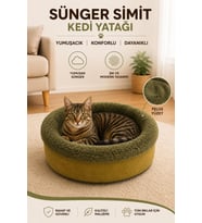 Renkli Sünger Simit Kedi ve Köpek Yatağı, Rahat ve Şık Tasarım