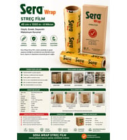 Streç Film 45x1500 8 Mikron Sera Wrap
