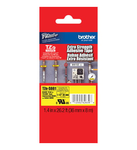 Tonersepeti Brother TZE-S661 Siyah Lamine Etiket (12mm)