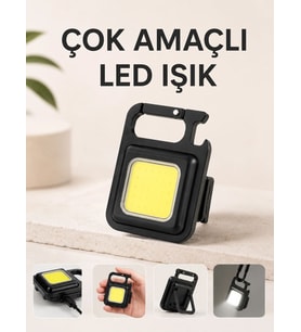 Kamp Işığı Çok Fonksiyonlu Taşınabilir Anahtarlık Kapak Açma Manyetik Özelliği