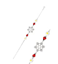 Kartanesi Zirkon Taşlı Papatya Uğur Böceği Gümüş Bileklik 201021300