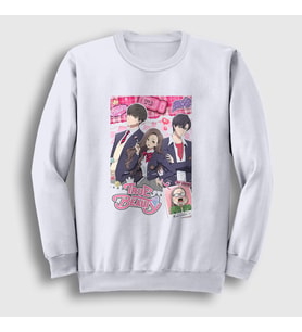 Presmono Unisex Beyaz Anime True Beauty Sweatshirt 473741tt