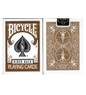 Bicycle Standart Index Kahve Rider Back Oyun Kağıdı Kartı iskambil Kartları (Karışık)