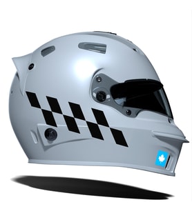 Jet Siyah Damalı Kask Motosiklet Sticker Takımı Çınar Extreme