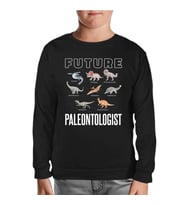 Future Paleontologist Siyah Çocuk Sweatshirt