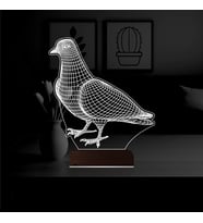 Luvivia Güvercin Kuş 3D Lamba - Masa Gece Lambası