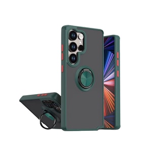 Galaxy S26 Ultra Montreal Yüzüklü Silikon Kapak - Yeşil