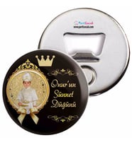 Sünnet Malzemeleri Gold ve Siyah Taçlı Açacaklı Magnet