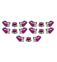 Tencere Tava  Sahan Kulp ve Kapak Kulpu Fuşya Pembe 5 Set