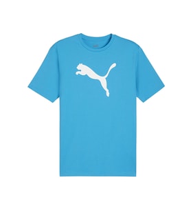Puma Teamrise Logo Jersey Cotton Erkek Günlük Tişört 65870502 Mavi