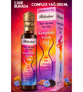 Hekimhan - Complex Form Yağ 250 Ml (Chia & Aspir & Çörekotu & Keten Tohumu)