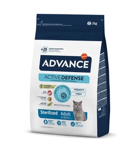Advance Sterilised Adult Hindi Etli Kısırlaştırılmış Yetişkin Kedi Maması 3 Kg (STD)