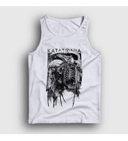 Presmono Unisex Beyaz Death Katatonia Atlet 89651tt