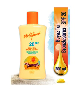 Eda Taşpınar Beyaz Ten Bronzlaştırıcı Spf 20 Krem (losyon) - 200 Ml