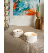 TERRAZZO 2'Lİ DEKORATİF TEALIGHT MUMLUK
