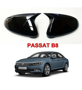 N Passat Uyumlu B8 (2015-2020) Batman Yarasa Ayna Kapağı (Piano Black)