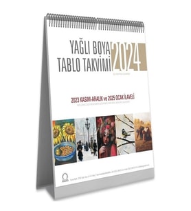 Yağlı Boya Tablo Takvimi 2024 Masa Takvimi
