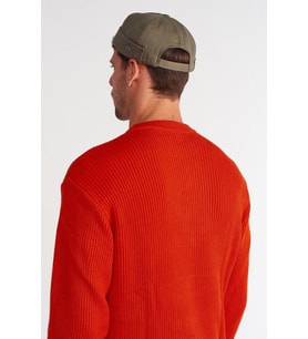 Erkek Sokak Stili Docker Şapka Skullcap Brimless Cap (Haki)