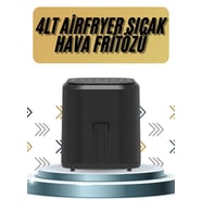 4L Airfryer Hazneli Hava Fritözü Yağsız Fritöz Taşınabilir Fırın İşlevi Gören Pratik