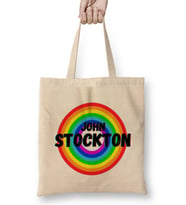 John Stockton- Basketball gifts Vintage Retro Rainbow Quotes For BOYS AND Ddad Bez Çanta Uzun Saplı