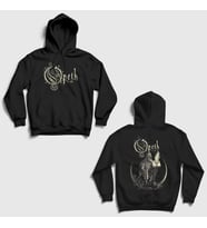 Presmono Unisex Siyah Faith V2 Opeth Sırt Baskılı Kapüşonlu Sweatshirt 516491tt