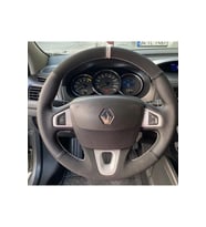 Renault Fluence Megane 3 Scenic Direksiyon Kılıfı Araca Özel Gri Yüzüklü (Karışık)