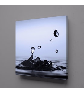SU DAMLALARI KANVAS TABLO 100x100cm (Karışık)