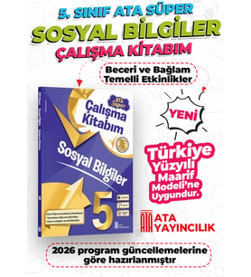 5. Sınıf Sosyal Bilgiler Ata Süper Çalışma Kitabım Yeni
