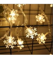 Kar Tanesi 5m 28 Led Gün Işığı kartanesi:4cm PİLLİ 2 KADEMELİ