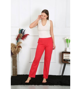 Akbeniz Kadın Pamuk Penye Tek Alt Pijama Mercan 27514