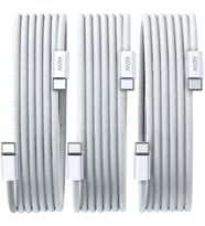 ScHitec 3 Paket 6A 60W Type-C to Type-C Örgülü Hızlı Data ve Şarj Kablosu 1 Metre K291