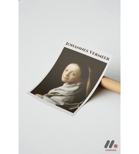 Vermeer Genç Kız Portresi, Çerçevesiz Yüksek Kalite Duvar Afişi - Sanatsever Hediyesi