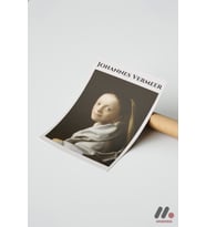 Vermeer Genç Kız Portresi, Çerçevesiz Yüksek Kalite Duvar Afişi - Sanatsever Hediyesi