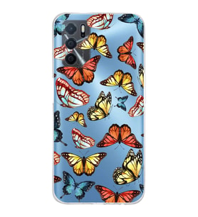 PrintiFy Oppo A16 ile Uyumlu Water Color 2  Kamera Korumalı Şeffaf  Kılıf