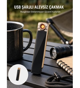 Northcity Gazsız Elektronik Çakmak – Güçlü Batarya, Çevre Dostu ve Yangın Güvenli