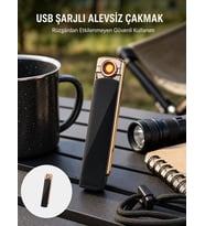 Northcity Gazsız Elektronik Çakmak – Güçlü Batarya, Çevre Dostu ve Yangın Güvenli