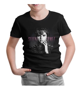 Selena Gomez - Stars Dance Siyah Çocuk Tshirt
