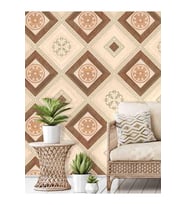 Dreamwall Geometrik Sanat Desenli Silinebilir Tekstil Duvar Kağıdı (Çok Renkli)