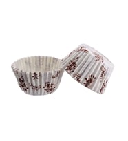 Cupcake Kalıbı Pet Kapsül  Kek Kalıbı 48X34 MM (100 Adet)  Sarmaşık Desenli