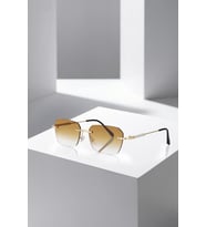 Polo Air UV400 Korumalı Kadın Güneş Gözlüğü Kahverengi Gold Gümüş Siyah Renk PLG-2124C2