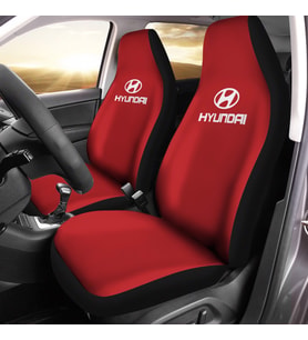 Hyundai Accent  Araca Özel Oto Koltuk Kılıfı PRO - Kırmızı ( Yeni Tasarım - Yeni Fit Kalıp ) (Siyah)
